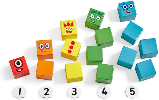 Hand2Mind Numberblocks Joc Educațional Litere și numere din Lemn