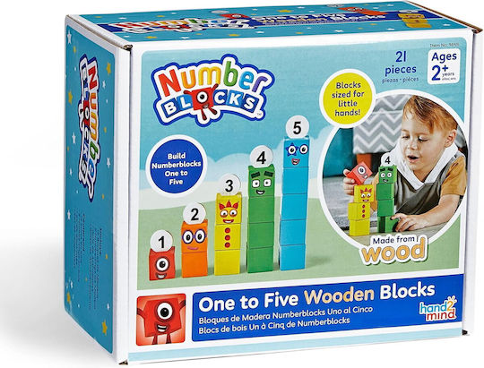 Hand2Mind Numberblocks Joc Educațional Litere și numere din Lemn