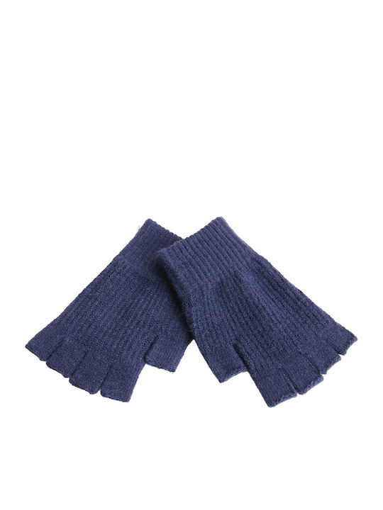 Marineblau Gestrickt Handschuhe