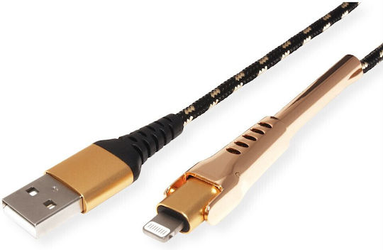 Roline Редовна USB-A към Lightning кабел Златист 1м (11.02.8923)