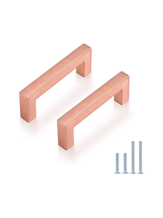 Probrico Захват Мебел от Метал Rose Gold 102мм (Разстояние между отворите 12мм)