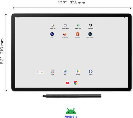 Wacom MovinkPad Pro 14 Графичен таблет с дисплей 14" и Bluetooth Черен