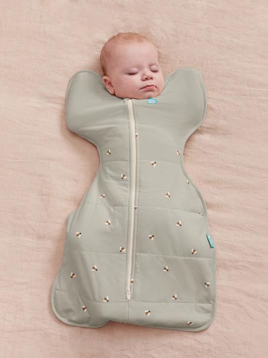 Love to Dream Winter Sleeping Bag Swaddle Up 2.5 Tog Olive Bees