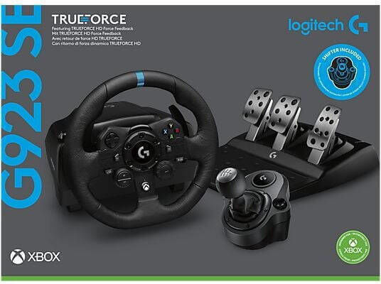 Logitech G923 + G29 Shifter Volan cu Schimbător de Viteze și Pedale pentru PC / XBOX One / Xbox Seria X/S cu 900° Grade de Rotire