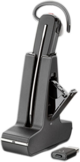 Poly Savi 8245 UC M USB-A Безжични На ушите Мултимедийни слушалки с микрофон в Черен цвят