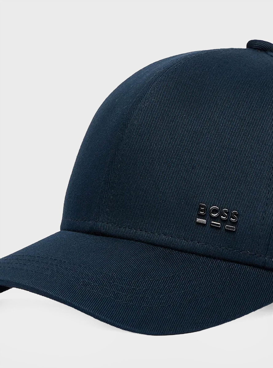 Boss Cotton-twill Cap Metal Logo Rivet Zed-boss-me Dark Blue