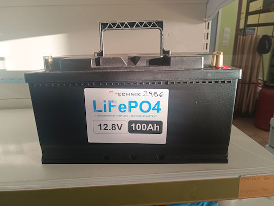 Λιθίου Lifepo4 Μπαταρία UPS με Χωρητικότητα 100Ah και Τάση 12V 1τμχ