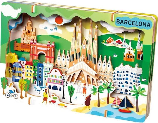 Holz Kinderpuzzle Barcelona Avenir