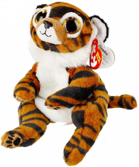 TY Plush Beannie Tiger Clawdia for Ages 3+ 15 cm
