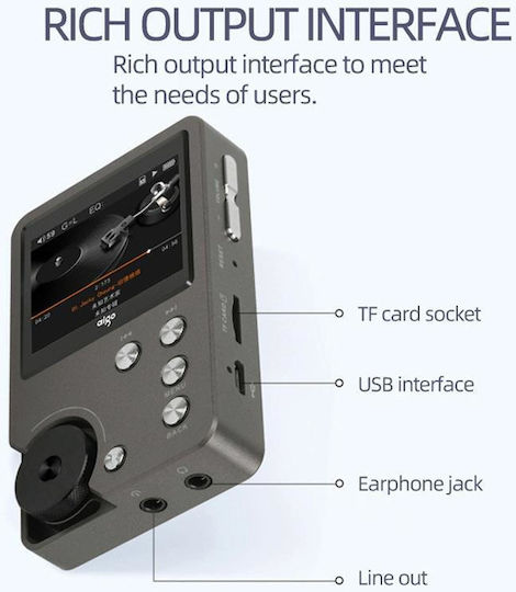 MP3 Player (64GB) cu ecran TFT Argintiu TBD0605093902A
