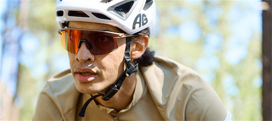 Tifosi Moab Lite Fototec Cycling Glasses with Red Frame and Photochromic Lenses