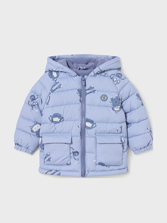 Kinder Freizeitjacke mit Kapuze Hellblau