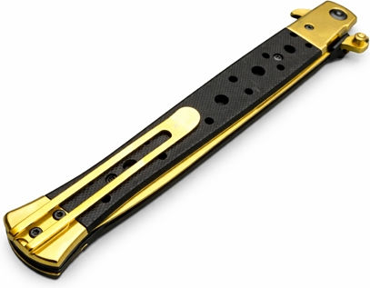 Stiletto Taschenmesser Gold Set 3Stück