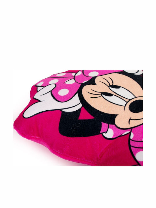 Disney Παιδικό Διακοσμητικό Μαξιλάρι 3d Disney Home Minnie Φούξια 19x33εκ.