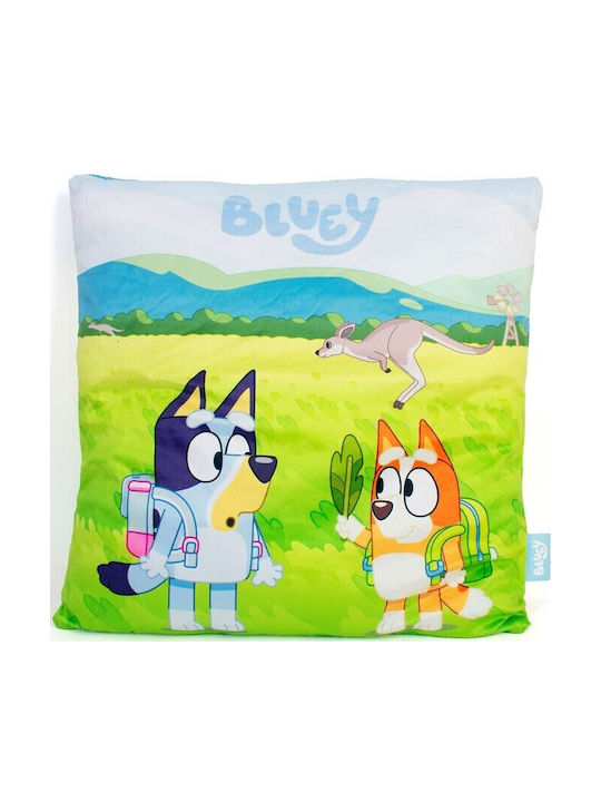 Bluey Kids Decorative Pillow Green 38x38cm