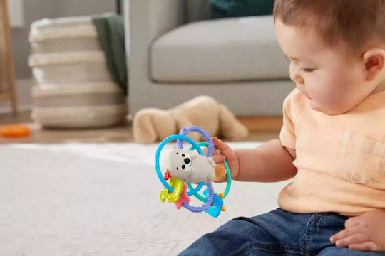 Fisher Price Otter Teething Rattle Silicone for 3 m+