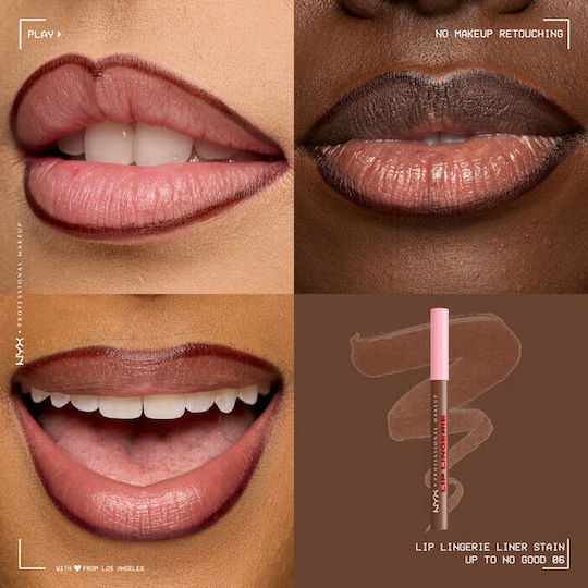 NYX Professional Makeup Lip Lingerie Μολύβι Χειλιών 06 Up To No Good