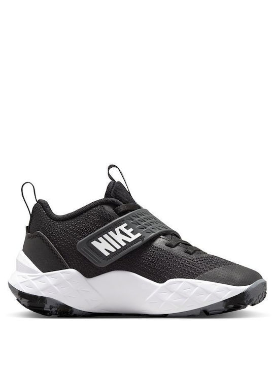 Court Team Hustle D 12 Kids Sports Shoes Basketball with Laces Black