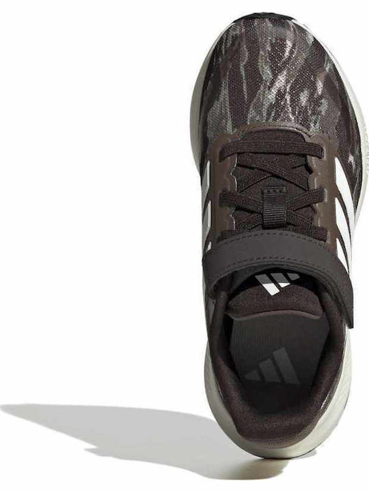 Runfalcon 5 El C Kids Sports Shoes Running with Hoop & Loop Closure Brown