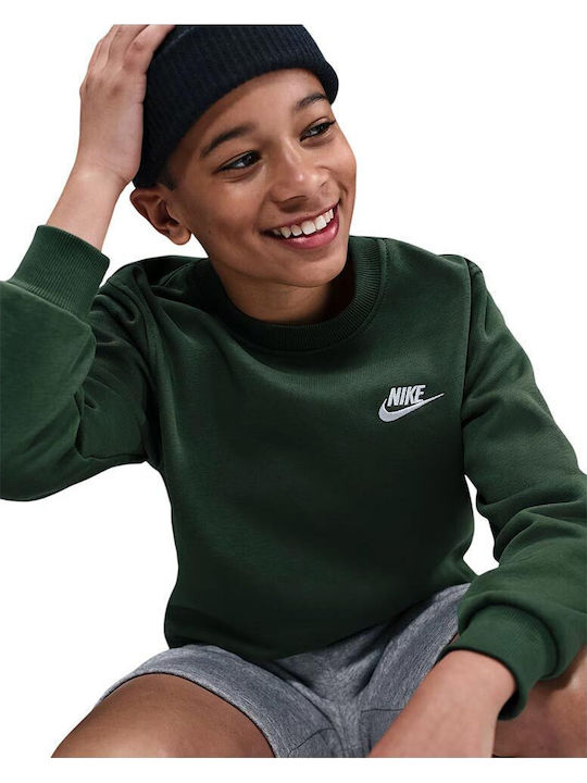 Fleece Kids Sweatshirt White Sportswear Club