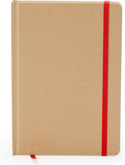 Carnet 100 Foi A5 cu Elastic Roșu
