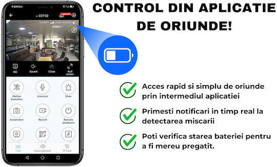 Taggo OKAM-BMND-2LENS-4G IP Cameră De Supraveghere Wi-Fi/4G 4K Cu Comunicare Bidirecțională Și Obiectiv 12mm