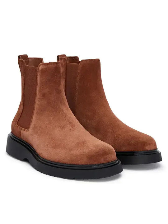 Calvin Klein Combat Chelsea Stiefel in Tabac Braun Calvin Klein Combat Chelsea Stiefel in Tabac Braun