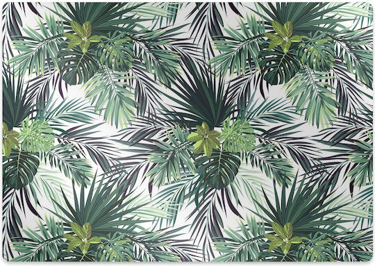 Pat Mat De Birou Model Protecție Podea Frunze Verzi 120x90 Cm