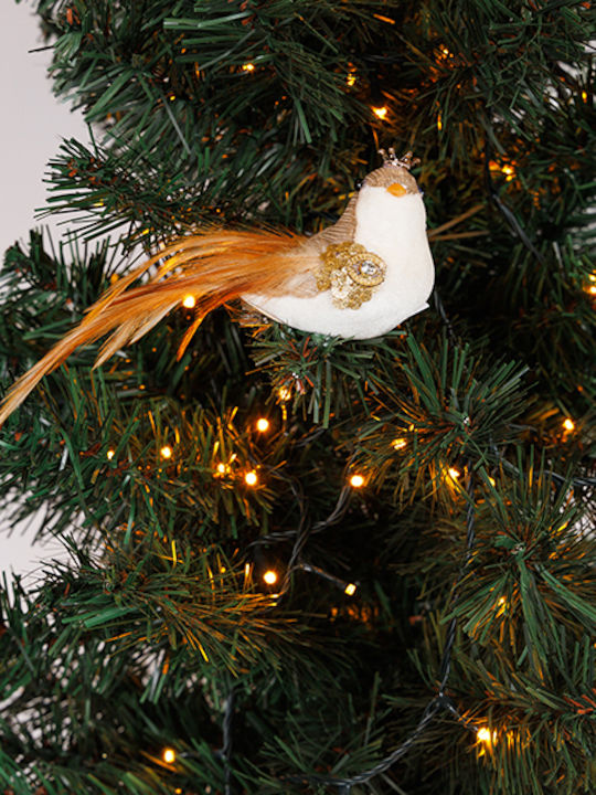 Eurolamp Weihnachtliche Figur Kleiner Vogel Bronze Länge 6cm
