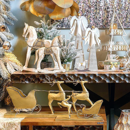 Fylliana Beleuchteter Metallischer Tannenbaum Gold Fylliana Beleuchteter Metallischer Tannenbaum Gold