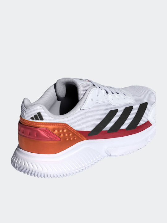 adidas Courtquick Ανδρικά Παπούτσια Padel Λευκά