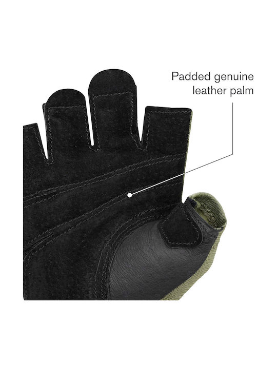 Harbinger Power Gloves 2.0 Ανδρικά Αθλητικά Γάντια Γυμναστηρίου Πράσινα