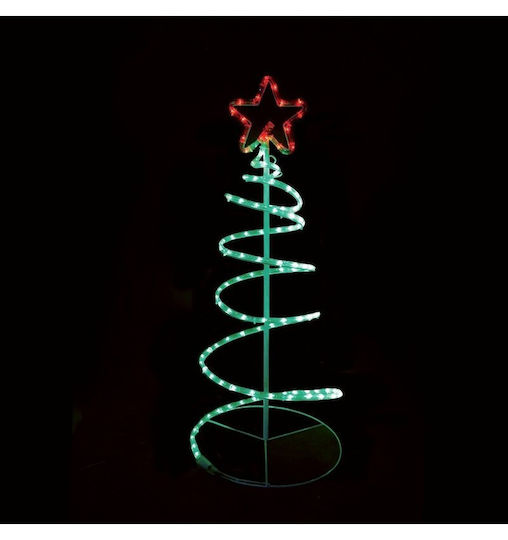 Christmas Decorative Illuminated Plastic Tree Light Tube 90cm IP44 Electric Spiral Tree
