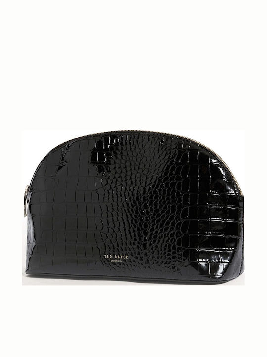 Croco Set Women's Pouch Handbag Black