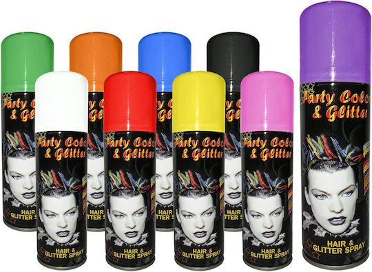 Party Color & Glitter Karneval Haarspray 125ml Grün
