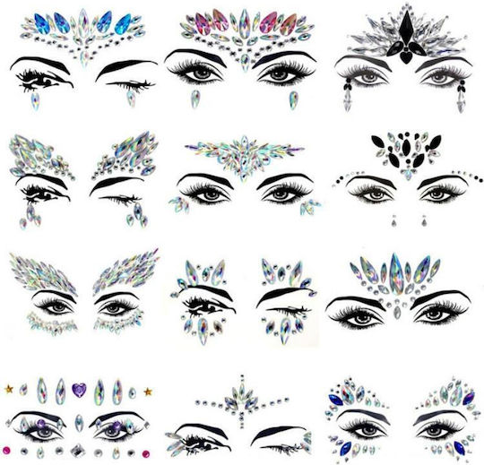 Face Painting de Carnaval Verde 3buc