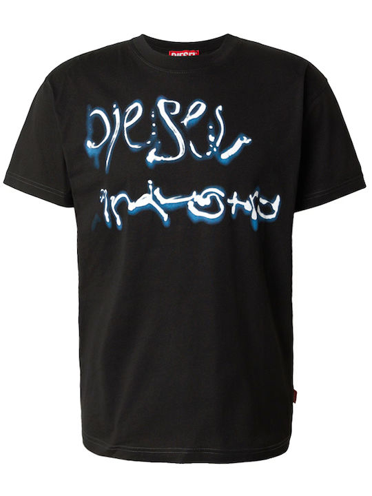 T-shirt Λευκο, Μαυρο, Μπλε