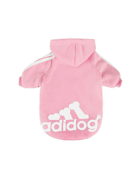Denik Φούτερ Σκύλου Adidog Ροζ 5x Large Μήκος 55cm