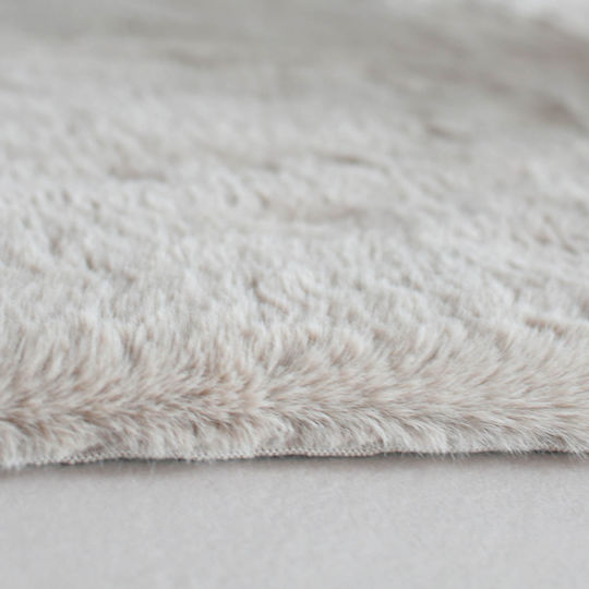 Ravelia Fluffy Non-Slip Furry Brown Runner Rug 80x150cm