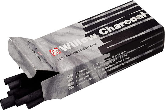 Charcoal Talens Medium 7-12mm Box 20 Pieces