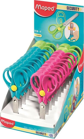 Maped Children's Scissors for Crafts 13cm with Metallic Blade Blue 1pcs