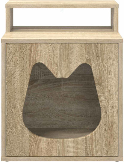 vidaXL Katzenbett Haus Sonomá 42,5 x 40 x 53,5 cm aus bearbeitetem Holz