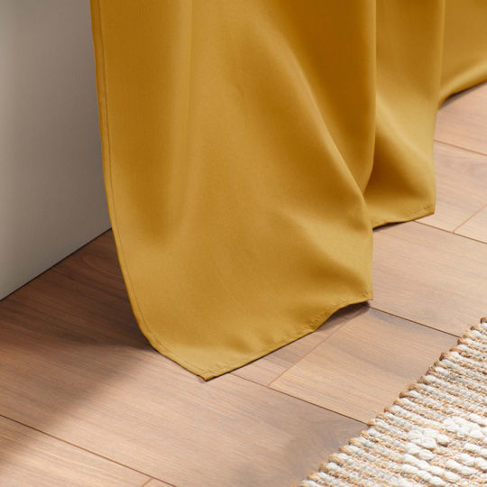 Curtain with Grommet Essentiel Yellow 1612631 140x280cm