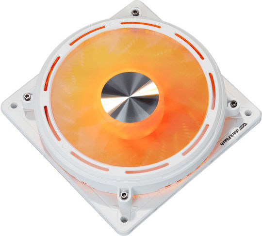 Darkflash Explore DE8 Gehäuselüfter 120mm (1900rpm / 55.22cfm) mit ARGB Beleuchtung und Verbindung 4-Pin PWM Weiß