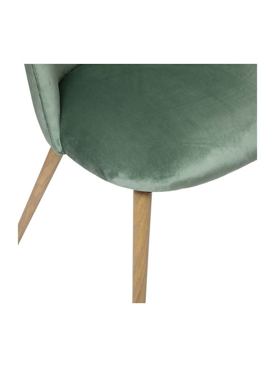 A-s Slano Dining Room Velvet Chair Vert 52x54x84cm