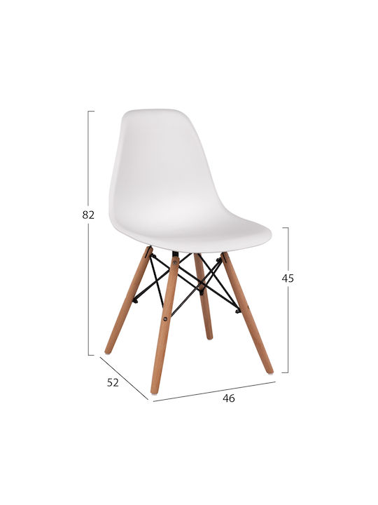 Twist Столички Трапезария Бял 2бр 46x50x82бр