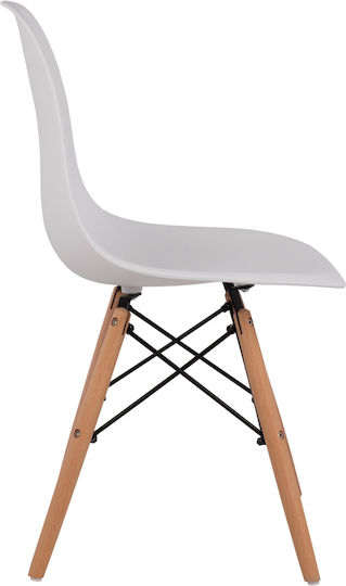 Twist Stühle Speisesaal White 2Stück 46x50x82cm