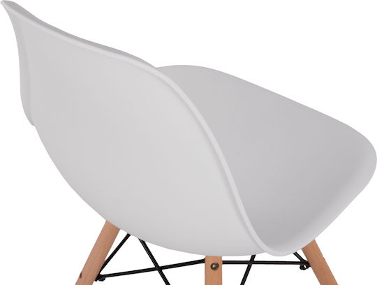 Twist Stühle Speisesaal White 2Stück 46x50x82cm