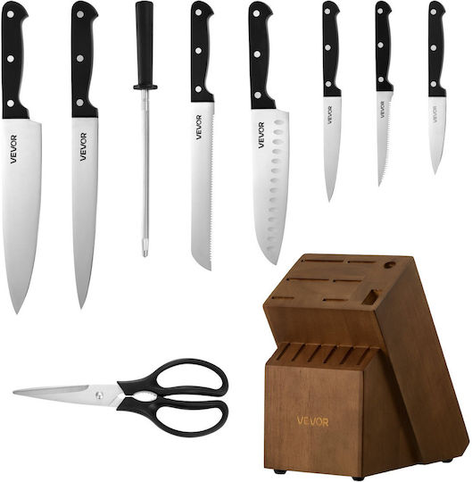 Vevor Set Knives with Base Made of Stainless Steel 15 Pieces