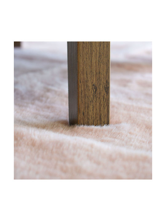 Ravelia Modern Bedroom Rugs Set Fluffy Pink HH148-1/Pink 3pcs